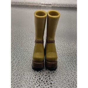 MGA Bratz GIRL Doll SHOES‎ FEET Boots Accessories High Heels Yellow Brown Tan #6